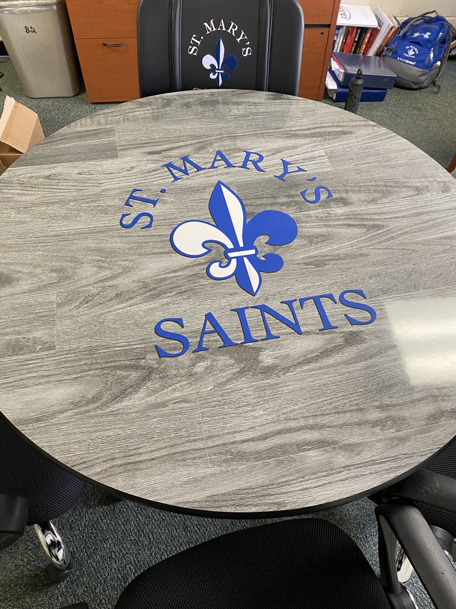 St Mary's HS (MD) showing off the new table and chairs!! <a href="/StMarysSaints/">St. Mary's Athletics</a> <a href="/St_Marys_Saints/">St. Mary's HS</a> <a href="/bsnsports/">BSN SPORTS</a> <a href="/BSNSPORTS_MD/">BSN SPORTS Maryland</a>