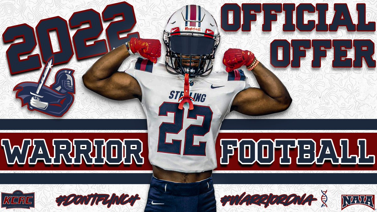 Blessed to receive my first offer from <a href="/SCWarriorFB/">Sterling College Football</a>. Thank you @CoachMaly_77  #DontFlinch