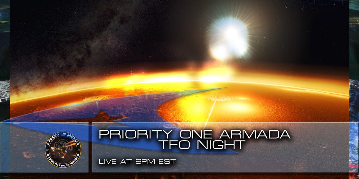 Priority One: A Community Star Trek Podcast (@priorityonepod) on Twitter photo Captains! 🎮Tonight at 8pm EST the #PriorityOneArmada will be hosting #TFOThursday. To join the fun, just copy & paste the following into your
<a href="/trekonlinegame/">Star Trek Online</a> chat box and then hit the enter key: /channel_join PriorityOne Captains! 🎮Tonight at 8pm EST the #PriorityOneArmada will be hosting #TFOThursday. To join the fun, just copy & paste the following into your
<a href="/trekonlinegame/">Star Trek Online</a> chat box and then hit the enter key: /channel_join PriorityOne