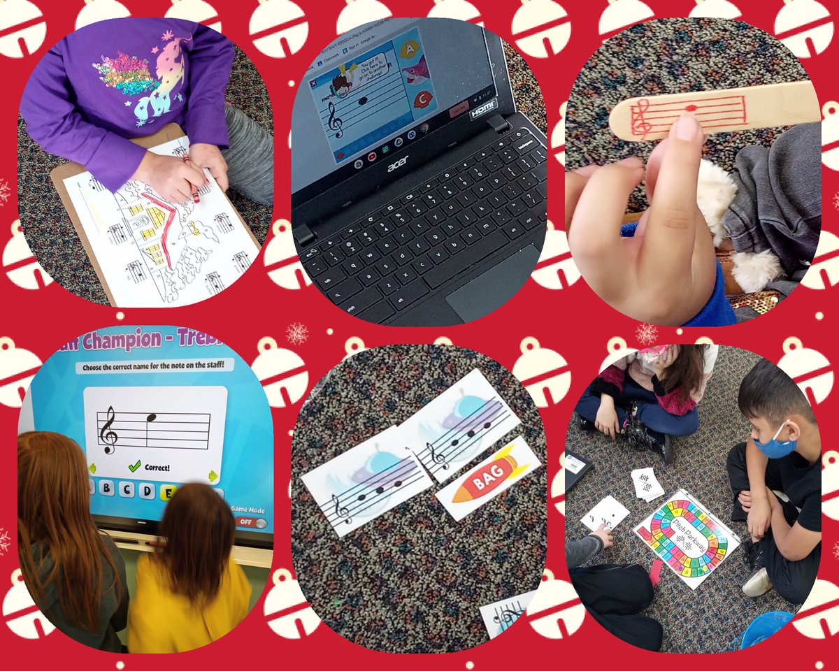 3rd grade students are practicing their knowledge of treble clef note names by rotating through various stations.  

<a href="/D13Jaguars/">DuJardin School</a> 
#leadlikeajaguar