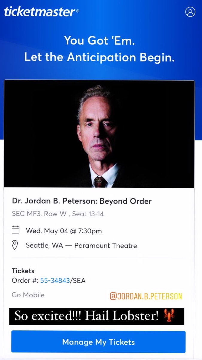 iniaemily's tweet photo. Away we go! Can’t wait!🦞 #BeyondOrder #12MoreRules @jordanbpeterson https://t.co/b5MyI2XYJ6