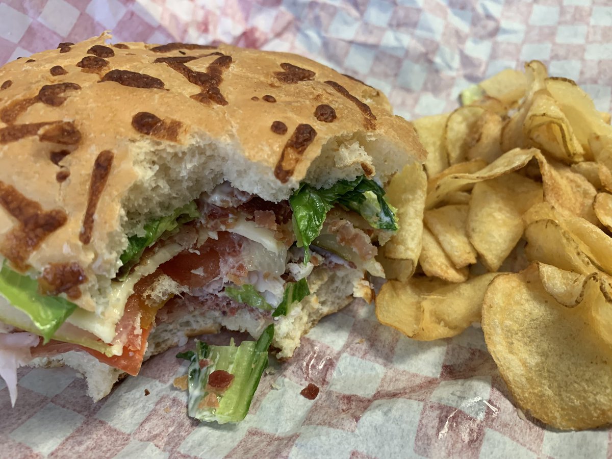 ShopLocalSanta's tweet photo. No longer a secret  - the @clverleaffarms Secret Santa Sandwich is delicious #shoplocal #supportlocal #lunchlocal #playbingo https://t.co/eVNhkugQXU