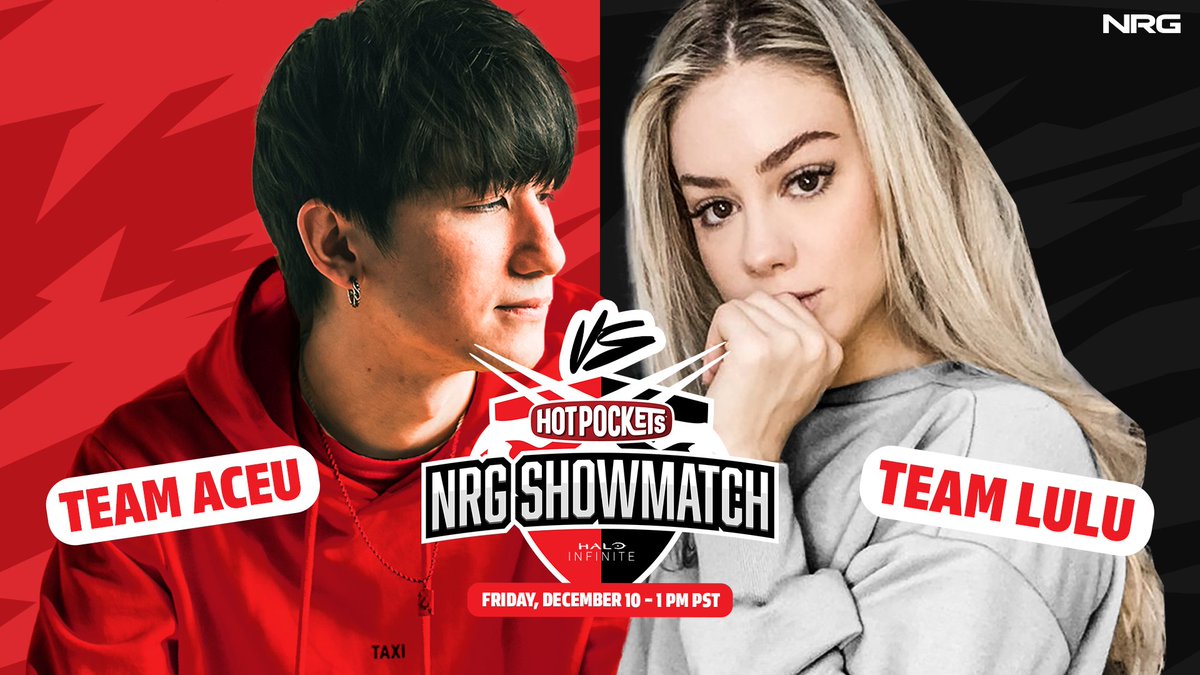 To celebrate the launch of Halo Infinite, we've teamed up with <a href="/hotpockets/">Hot Pockets</a> to create an event for the #NRGFam to enjoy.

We'll be hosting the first-ever showmatch featuring Halo Infinite with 10+ of your favorite creators next Friday at 1 PM PT. You won't want to miss it.