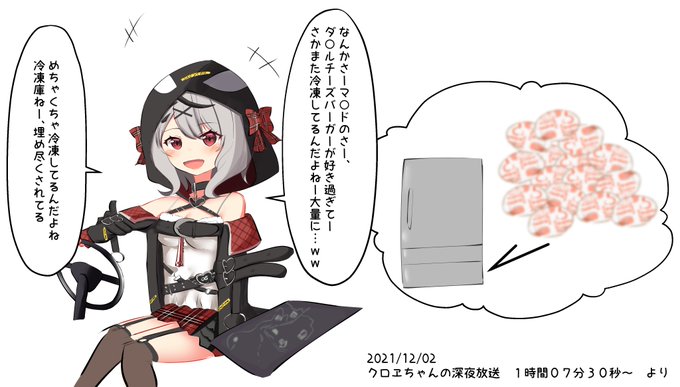 クロヱちゃんの冷蔵庫事情好き#またまたさかまた#さかまた飼育日記 