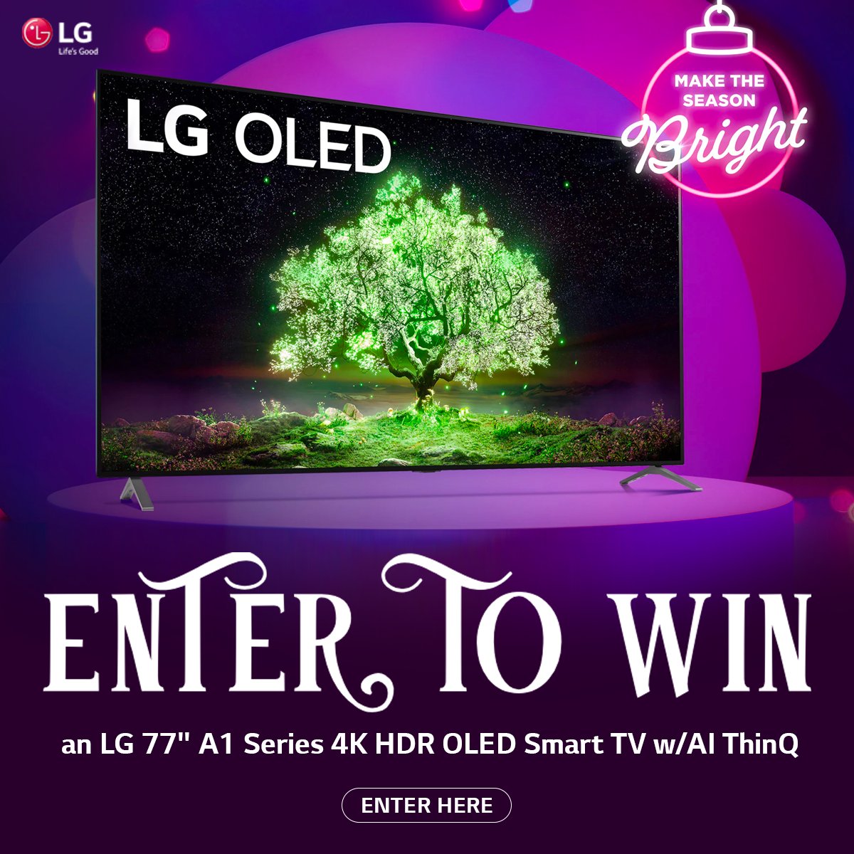 BeachCamera's tweet photo. NEW GIVEAWAY ALERT🚨

We are giving away an @LGUSA Mobile 77” A1 Series 4K HDR OLED Smart TV!

To enter:
1. MUST FOLLOW US -> @beachcamera
2. RETWEET this post
3. TAG a friend who would love to win! (more tags= more entries)

Winner selected on week of January 1st!

#lgtv #oledtv https://t.co/MTR3NhvzCf