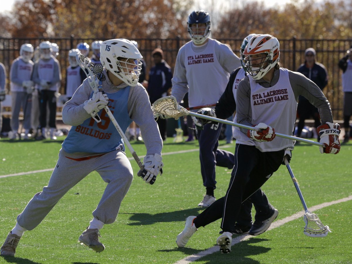 sta_athletics_'s tweet photo. More than 50 alumni returned to Steuart Field the Friday after Thanksgiving to face off against current varsity lacrosse players in an exciting alumni lacrosse game. View more photos by Huberman Highlights on Flickr: https://t.co/OlV0dS2230. #STAAlumni #GoDogs https://t.co/6fQs8rOEXw