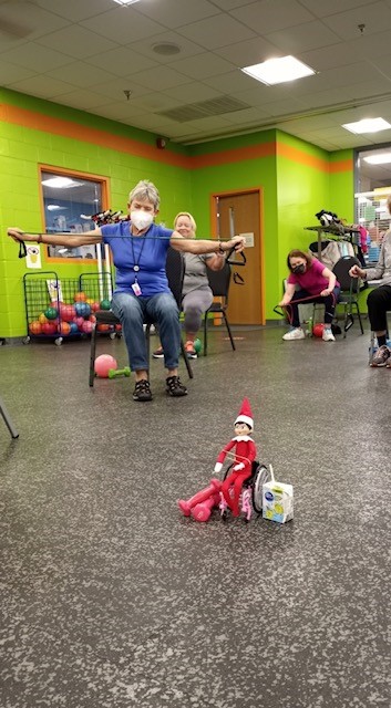 CityofBGKY's tweet photo. B.G. spent her first day shadowing BGPR Fitness. She joined some Silver Sneakers classes, and was even invited to lunch with them! 
#sELFimprovement
#BGPRFitness
#fitelf
#workingofftheChristmascookies https://t.co/72ZI1x9J8B