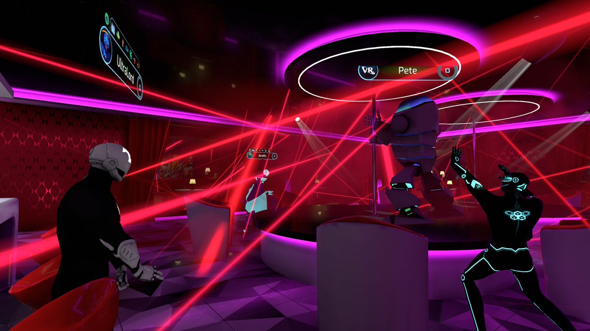 ASychov's tweet photo. Hanging out in @SomniumSpace #Metaverse as #NFT Avatars with community and preparing for Saturday Disco Night🤩

Pictures taken directly from #VR. #nofilter #nopostproduction #NFTs https://t.co/lVV7zu2333