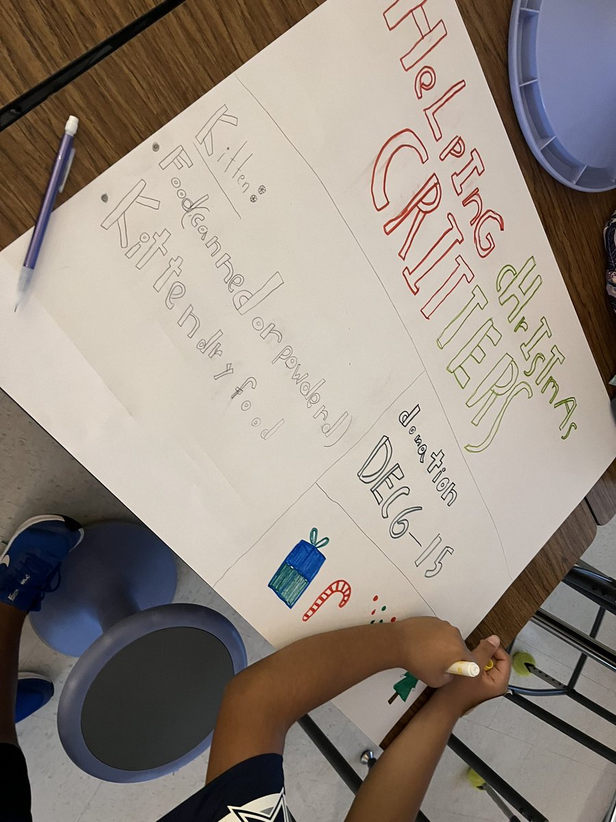 CDGerhard's tweet photo. Super proud of these StuCo kids! Working hard on posters to promote a supply drive benefiting Boerne Animal Care Services!! #HelpingChristmasCritters #ServiceProject #FORESStuCo https://t.co/fIuLHAvXcU