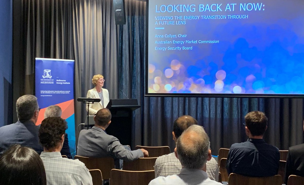 MEIunimelb's tweet photo. @AnnaCollyer13, Chair of @the_AEMC, has kicked off #MEIsymposium21 with a keynote presentation and discussion on the energy transition #energy https://t.co/aX4J9Q5ySN https://t.co/DsJb738v8O