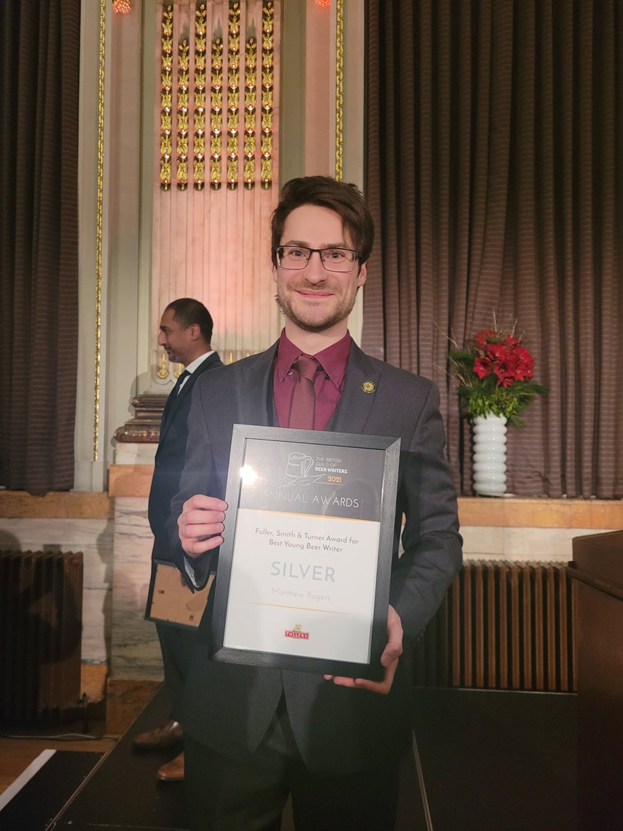 swmcamra's tweet photo. WOW. Silver medal to @MattRogersWrite for his work on our local CAMRAngle magazine. Nationally recognised as one of the best young beer writers in the country. 

This shows the amazing work that grass roots camra branches can do with our absolutely amazing volunteers. WELL DONE. https://t.co/I1b3nCF0Cn
