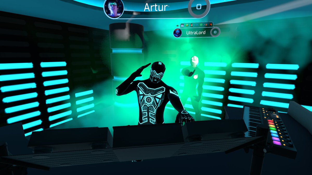 ASychov's tweet photo. Hanging out in @SomniumSpace #Metaverse as #NFT Avatars with community and preparing for Saturday Disco Night🤩

Pictures taken directly from #VR. #nofilter #nopostproduction #NFTs https://t.co/lVV7zu2333