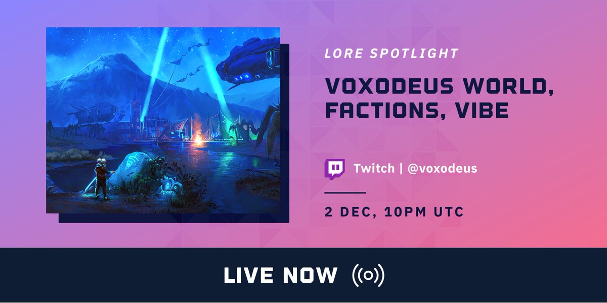 voxodeus's tweet photo. We are LIVE!!! https://t.co/KlRyj7Tfic
Make sure to tune in NOW for some massive giveaways and to learn all the lore fundamentals๐
#ReadTheLore #MintSomeMore https://t.co/yfmSBQir2f