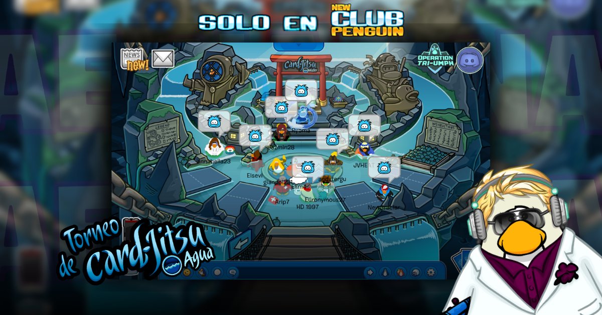 NAE_cp's tweet photo. El día de hoy en NAE, se realizó un Torneo de 🌊Card-Jitsu Agua🌊 organizado por Ryoma. ¡Muchas felicidades a Anna1423 por ser la ganadora!🎉, esperamos todos hayan disfrutado del torneo y ¡Muchas gracias por asistir!, esperamos verlos en la próxima🐧💙 https://t.co/qT4rhY0Grj