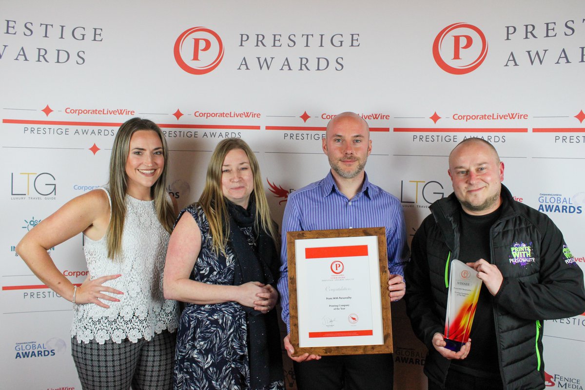printswp's tweet photo. We are so incredibly happy to tell you that we've been awarded Printing Company of the Year in the Yorkshire @Prestige_Series Awards for 2021/22!

A million thank yous go to you, our fabulous customers, for standing by us - you've made it all so worth it. https://t.co/fJVxoaggoz