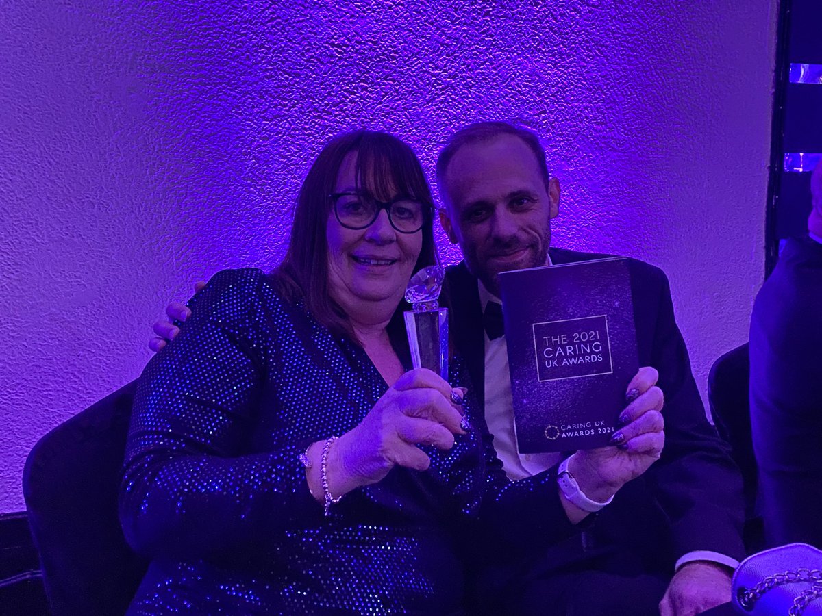 StowHealthcare's tweet photo. 🏆 Congratulations to all the team at Halstead Hall who have just picked up the Dementia Care Team Award at tonight’s @CUKAwards - huge congratulations! So well deserved!! 🌟 https://t.co/xmE4W1Pxx4