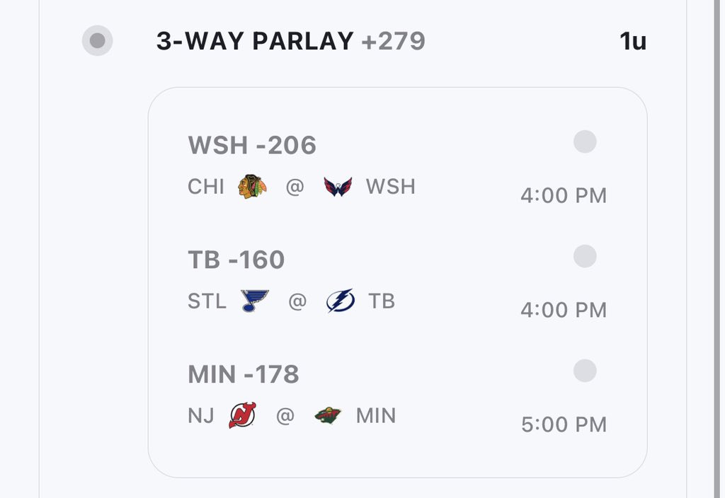 TheWavePicks's tweet image. Love these plays today. Going for a lucky day in hockey

Who’s tailing?!