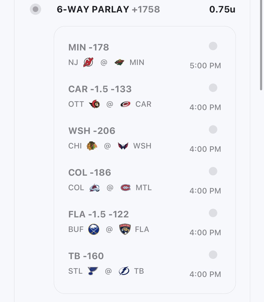 TheWavePicks's tweet image. Love these plays today. Going for a lucky day in hockey

Who’s tailing?!