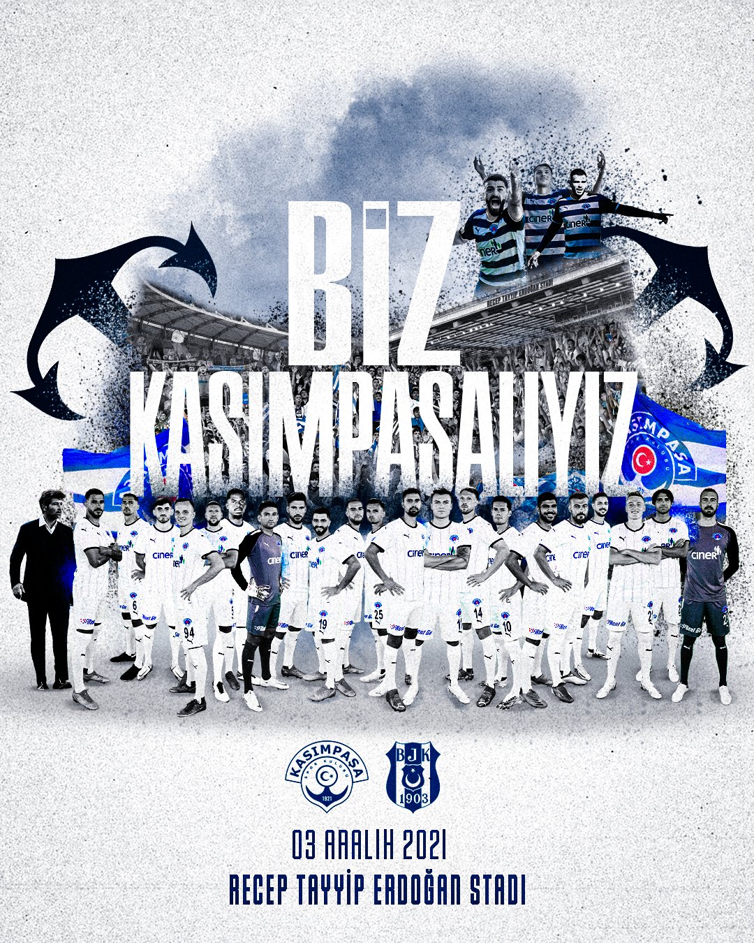 Kasımpaşa'nın Beşiktaş Maçına Özel Hazırladığı Maç Görseli
