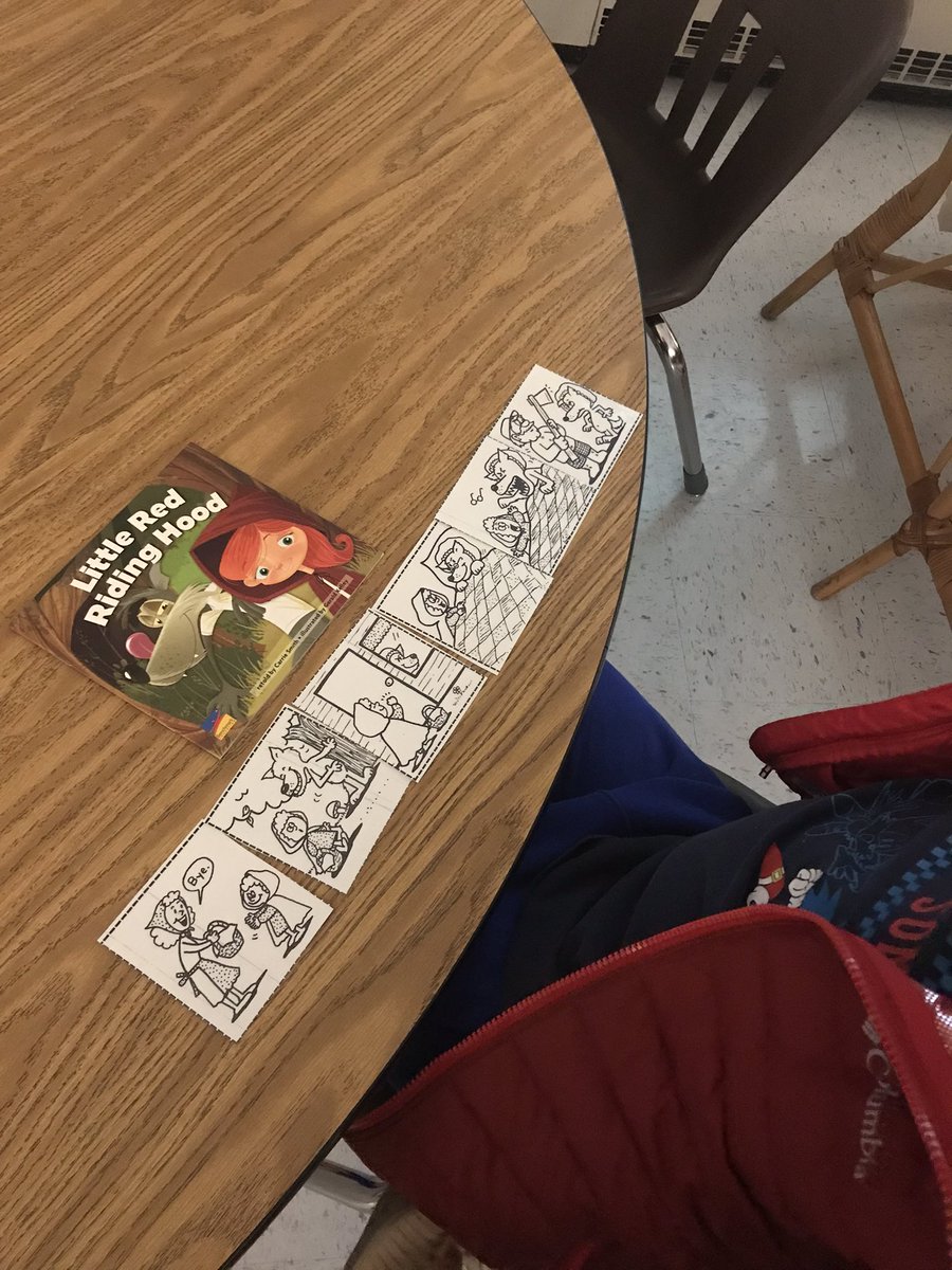 Ms_Shahs_Class's tweet photo. 🎯 Building retelling skills using fairytales and picture cards 🐺 🧺 #secondgrade #TCRWP #readingworkshop @SugarlandES @CTrifiro_ @TCRWP https://t.co/s3NiyMz1Be
