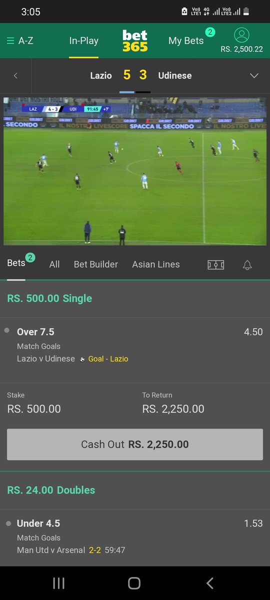 RomifansClub's tweet photo. @FootyAccums Full jackpot @FootyAccums . Thrilling madness match this was https://t.co/09E7ZR9x4n