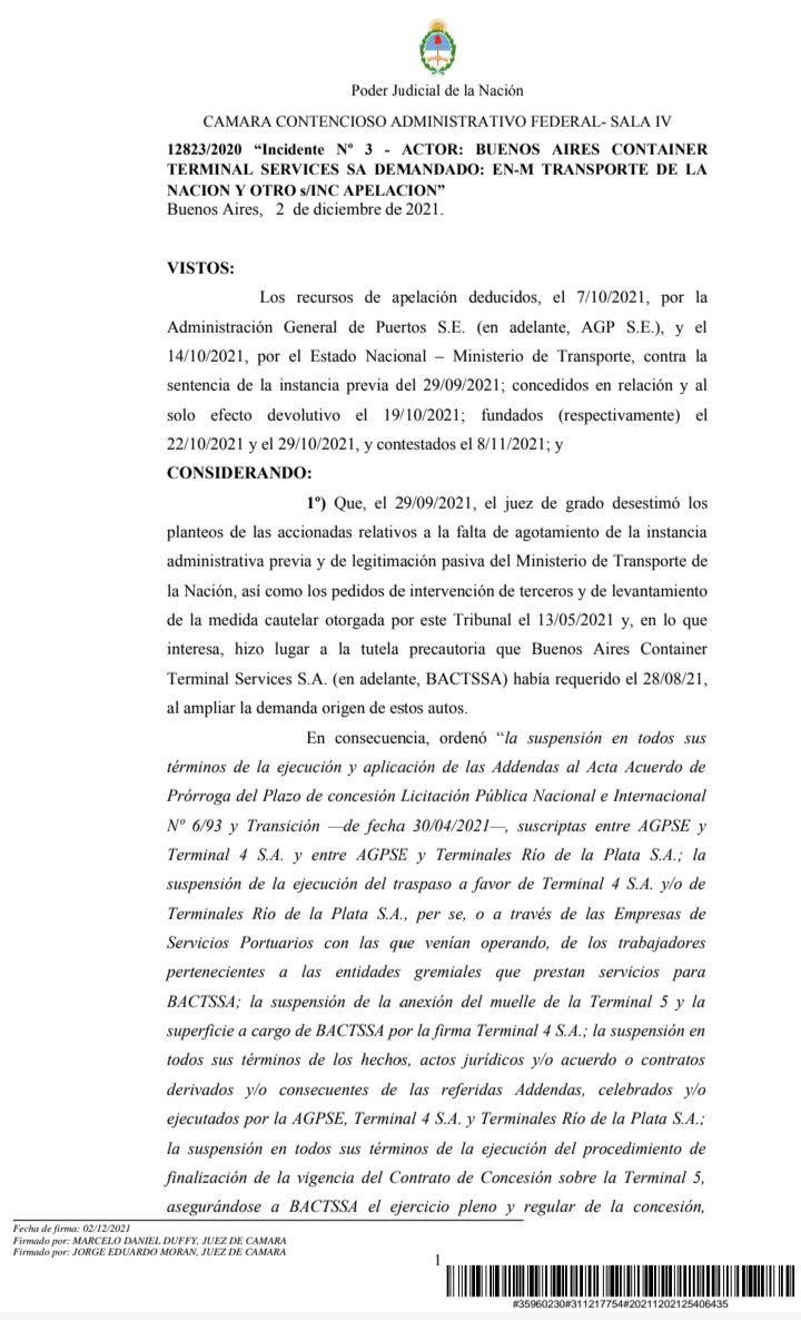 ferbeg59's tweet photo. #BACTSSAnoSeRindio 🚢👏👏
Tenemos BUENAS NOTICIAS!!
#BACTSSA le ganó el juicio al Estado Argentino
Después de luchar 7 meses, se hizo justicia.
#BACTSSA vuelve a operar en el Puerto de Bs. As. hasta que se habra la nueva licitación.🚢
Estamos felices!!
#ARG🇦🇷
#PuertoBsAs
#CABA https://t.co/g9eTOpQeYx