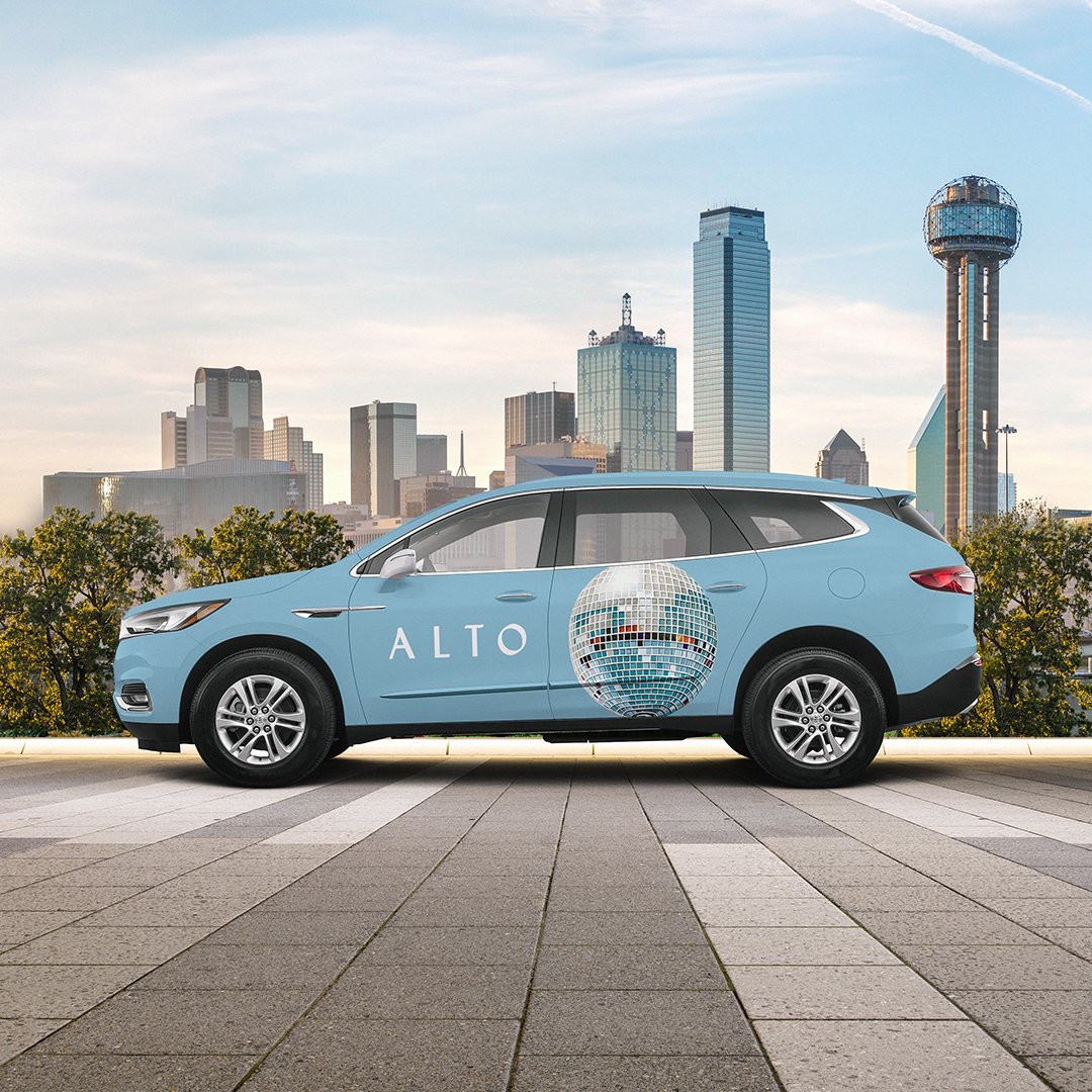 RideAlto's tweet photo. Introducing: Alto and the Arts. Four Altos. Four cities. Four works of art.

We’ve partnered with three unique artists to turn Altos into works of art. Explore the full set - Dallas, Houston, Los Angeles, and Miami - and watch for your city’s car on the road all month. #ridealto https://t.co/5hZVRJfsDW