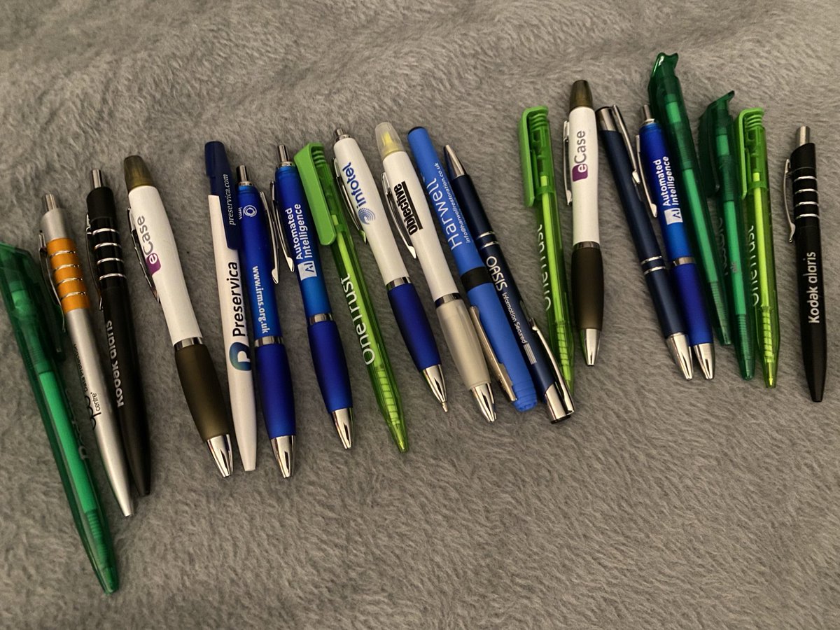 RMGirlUK's tweet photo. I’m not saying I went to #IRMS21 for some much needed pens or anything but… 👀 https://t.co/xVUqeTTskd