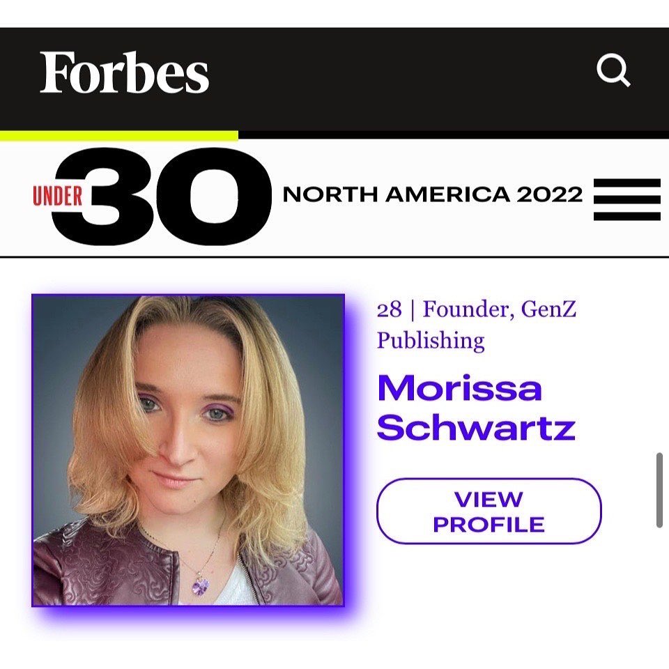 MorissaSchwartz's tweet photo. Proud to be one of the Forbes 30 Under 30 recipients this year!

If you’d like to try out award winning social media and PR services reach out to me or check out our website https://t.co/VqwLDySCX0 https://t.co/hTF3DfAZnG