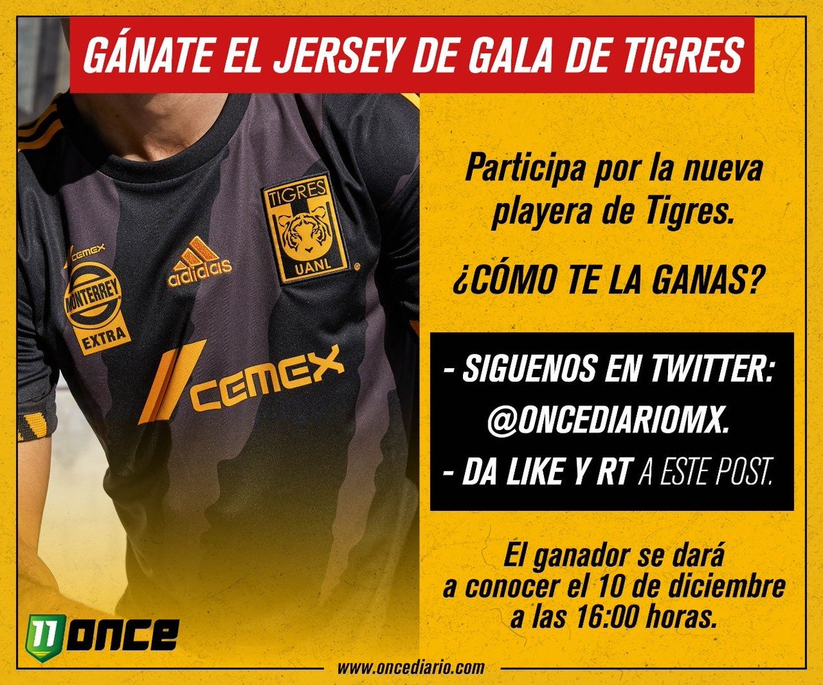 🚨 ¡GÁNATE EL NUEVO JERSEY DE TIGRES! 🚨

ONCE te regala la nueva playera de gala de #Tigres. ¡Sigue los pasos! 👇🔥