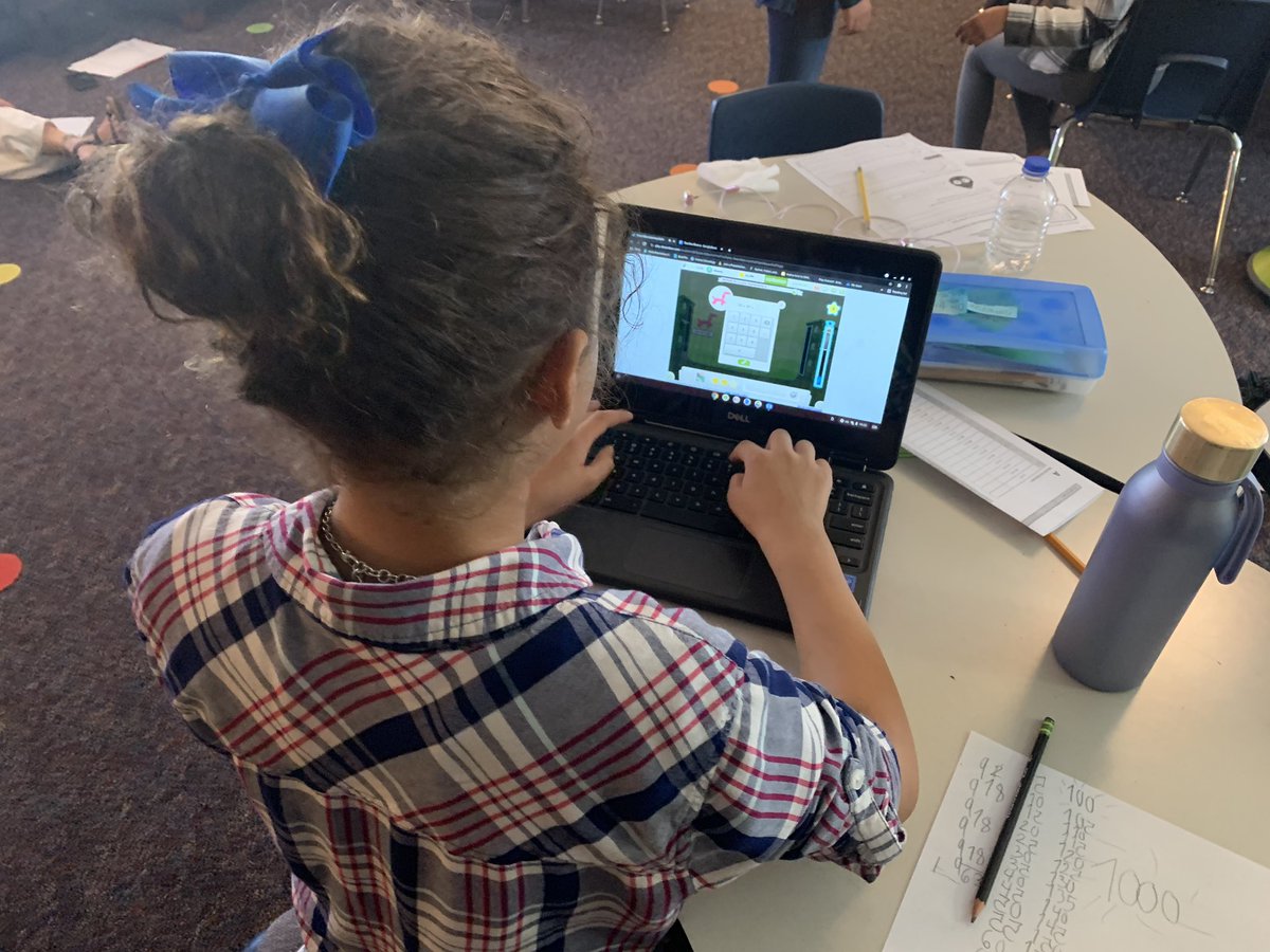 Math on chromebooks for 4th grade! Students in Carlson’s class <a href="/GattisRRISD/">GattisRRISD</a> were enjoying <a href="/DreamBox_Learn/">DreamBox Learning</a> <a href="/fabredmommy/">Dawn Carlson</a> <a href="/RRISDTech/">RoundRock Technology</a>