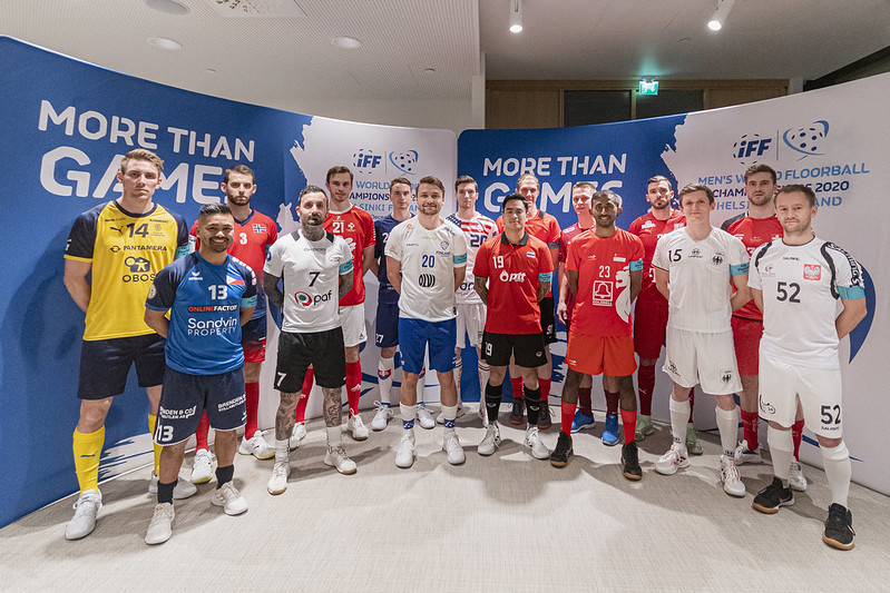 The Captains of all 1️⃣ 6️⃣ teams have arrived in Helsinki, 🇫🇮, for the Men's WFC 2020.

First they all met for the Captain's Photo before they all will compete against each other.🏆 

#floorball #WFC2020 #wfchelsinki2020 #RoadtoBHM