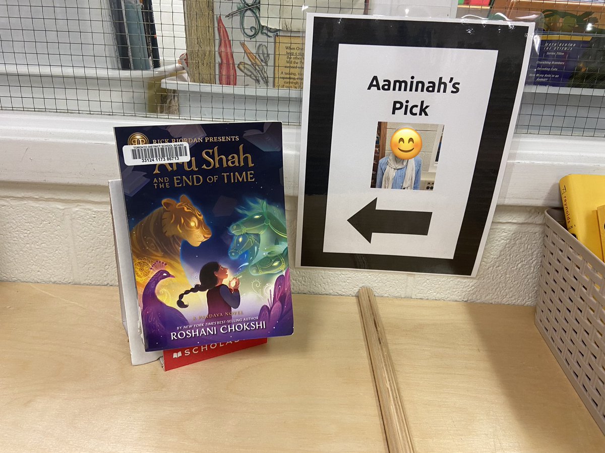 GayaTharmarajah's tweet photo. Take a look at what some Junior students are recommending @malvern_ps library! Can’t wait to see what my Primary friends are going to recommend! @tdsb @LC3_TDSB @TDSBLibrary https://t.co/2pK3SgnJbz