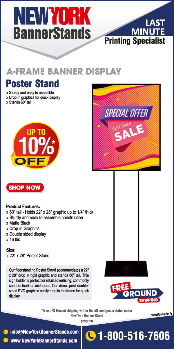 NYBannerStand's tweet image. Poster Stand

#Posterstand #newyorkbannerstands #Banner #newyorkprintingagency #nyprintingcompany #fastturnaround #24x7printing #branding #nextdayshipping #fastturnaround #greatqualityprinting #vinyl #fabric #vinylprinting #fabricprinting #printing