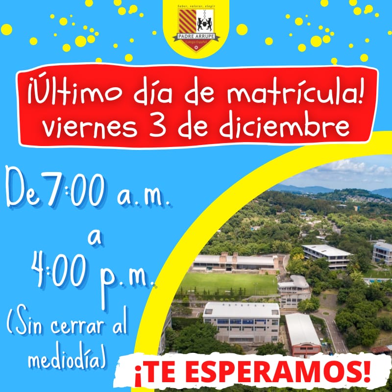 mndzamndza's tweet photo. ⚠️¡NO TE QUEDES SIN CUPO! 
Matrícula para Parvularia. Cupos limitados.
¡SABER 💙VALORAR 💙ELEGIR! 
#Admisión2022 #ofertaeducativa #DobleTitulación #EducaciónDeCalidad #SoyArrupe https://t.co/w5xjfvGUTx https://t.co/T7LxKnj9Rq