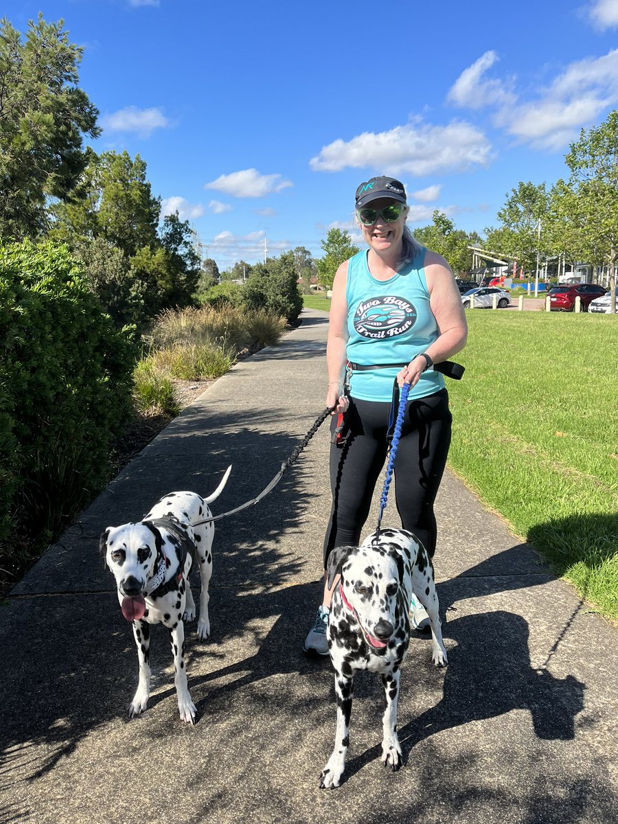 JudithClarke54's tweet photo. Cooler morning so lovely running conditions for a Friday chat with Paula & Sari around The Lakes. #enjoyyourday #lookingforwardtotheweekend #lotsofdots #PampardDalmatians https://t.co/goR5pNgzHh