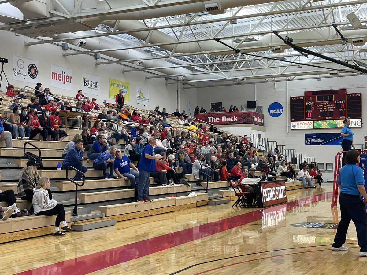 Our crowd is small but mighty. Love the Rockhurst spirit!