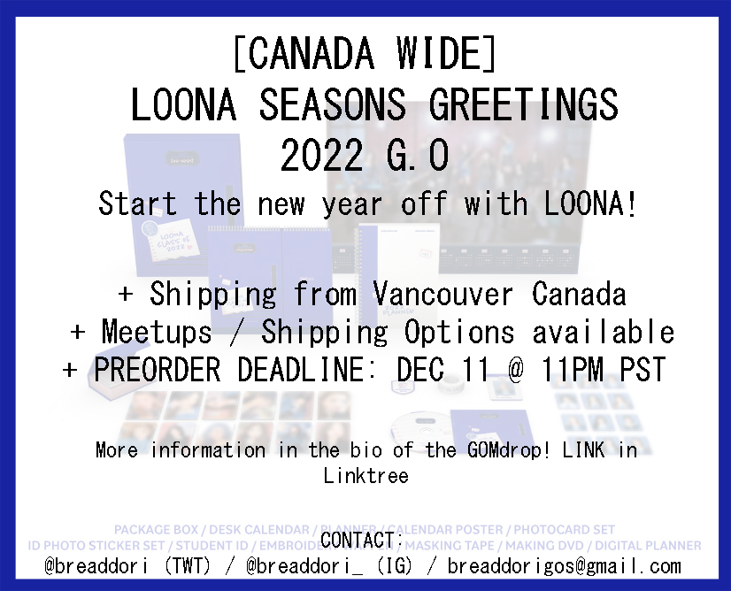 loona_canada's tweet photo. [1/4] For "#CANBITs"🥳we found someone doing a GO (based in Canada🇨🇦 | Vancouver)
More info here (+down in the reply -READ ALL):
🔗https://t.co/NXwArAHxid

*NOTE - NOT directly sponsored/affiliated/get any sort of kickback in any form for this.
- We don't hold any accountability https://t.co/gJV7byL04O