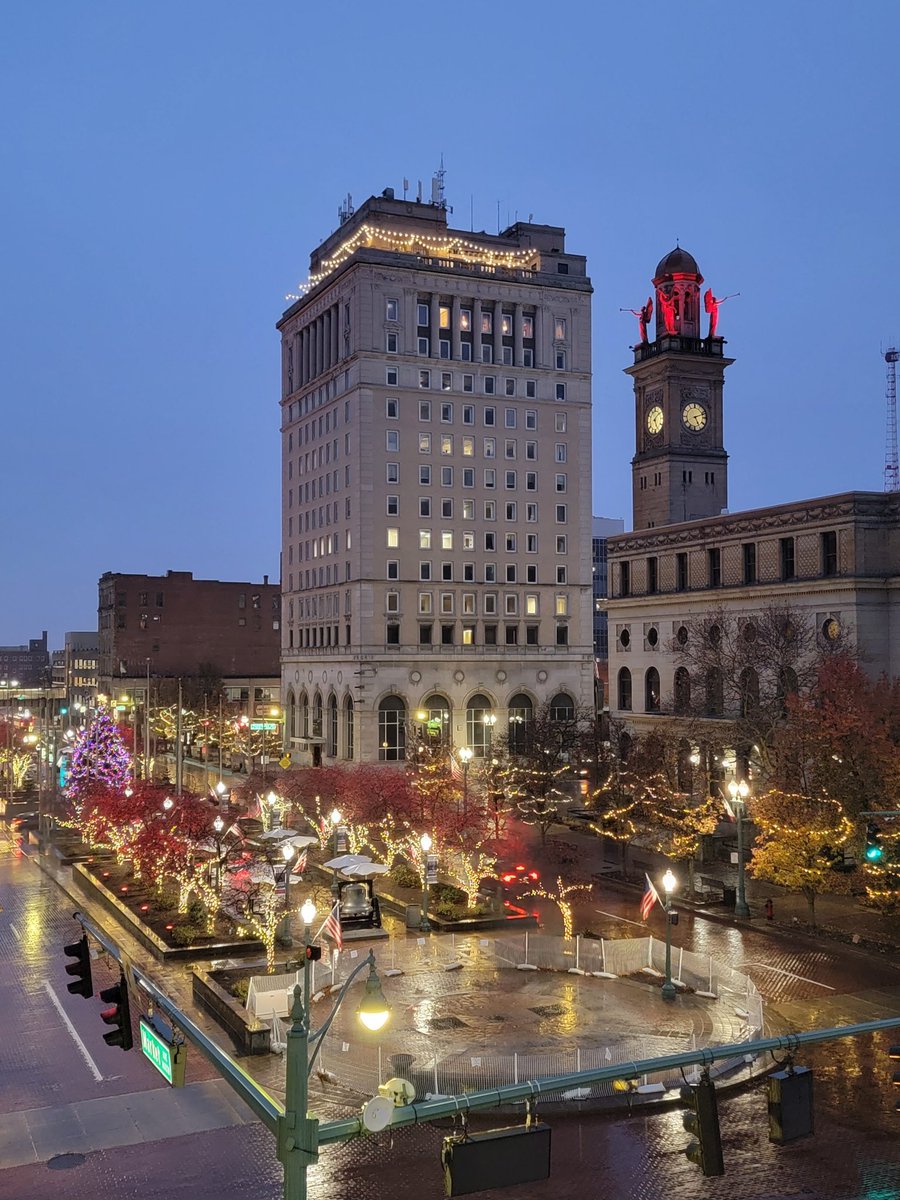 Great picture of downtown Canton and our Mills Historical Tower!