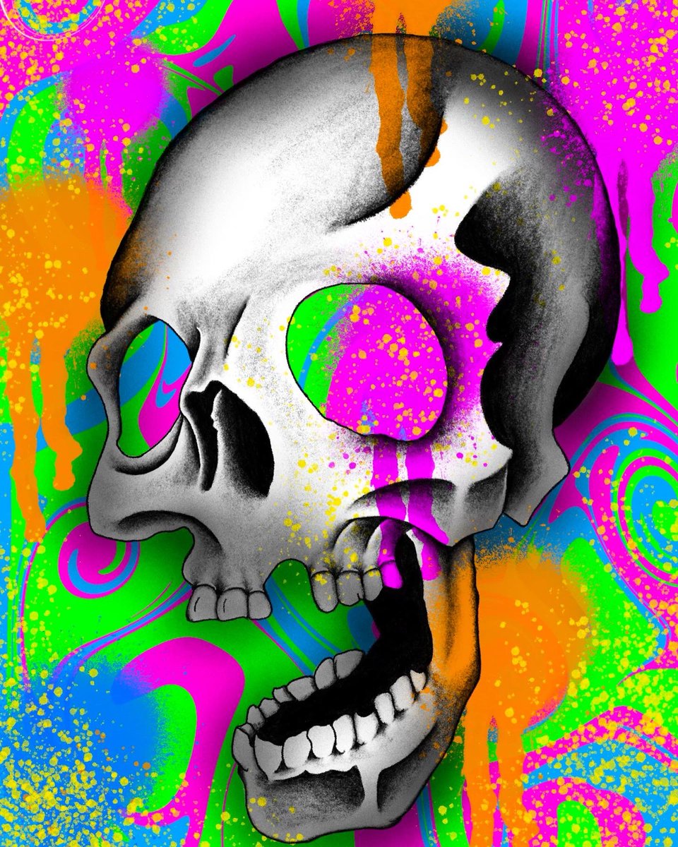 SprayPntdSkulls's tweet photo. @NFTGalIery All of these are on #opensea on the polygon network. No gas fees! https://t.co/JFeTqtEVbY