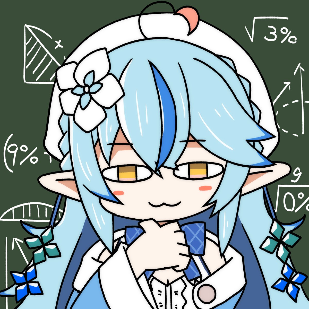 雪花ラミィ 「#LamyArt #らみらいぶ
お酒かお酒じゃないかを見抜くラミィちゃん
「それ」|honmirinのイラスト