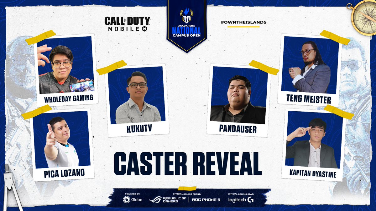 acadarena's tweet photo. π Guns out and be ready to roll!
Sasamahan tayo ng mga malulupit na casters na magpapainit sa laban!
Watch our top teams as they fight for their spot in the Quarterfinals of National Campus Open S3: Call of Duty Mobile on December 4 at 2PM.
#NotJustPlay #OwnTheIslands #CODM https://t.co/Q8nYMnImVC