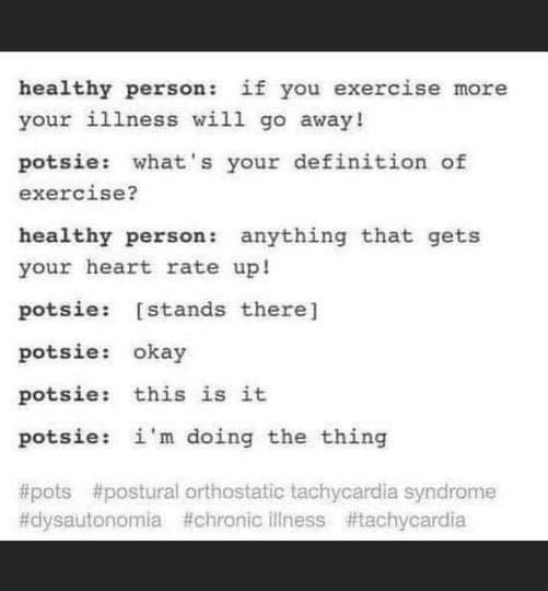 chronicallypar1's tweet photo. I’m really feeling this lately. #POTS #posturalorthostatictachycardiasyndrome #chronicillness #ChronicPain https://t.co/2ZVD3jtlvy