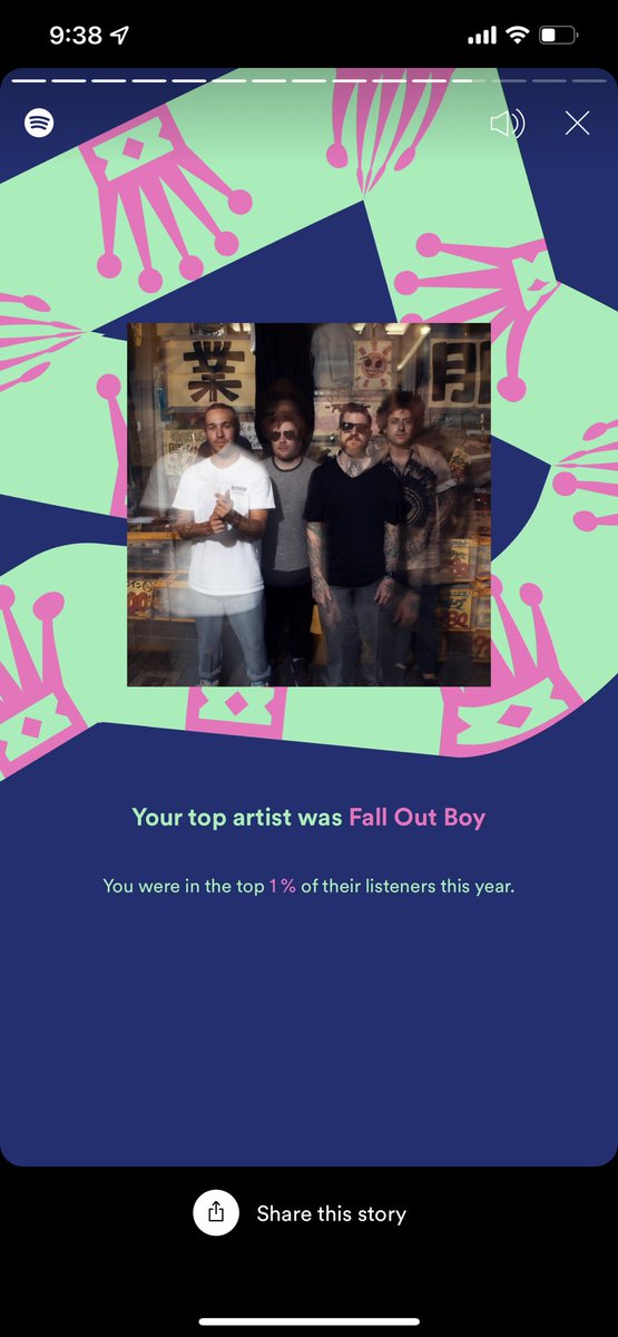 emlovesmoovees's tweet photo. I mean… @falloutboy @Spotify @PatrickStump https://t.co/6tdSk9F460