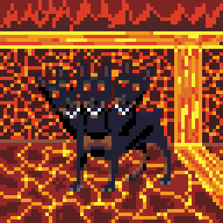 MarceloOcean's tweet photo. Pinscher Cerberus XD
#cerberus #pixel_dailies @aseprite #pixelart #Pixel #pixelartist https://t.co/ty7ZoiopMl