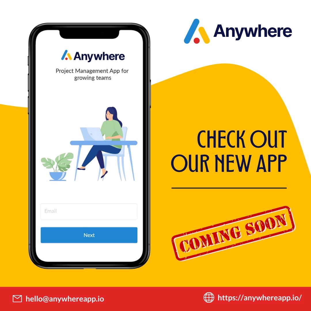 anuragkewat09's tweet photo. Introducing the "Mobile app" of @AnywhereAppIO! 🔥
COMING SOON! 😃
Please stay tuned for more updates. 🙌
.
.
.
#anywhereapp #anywheremobileapp #projectmanagement #product #productmanagement #ProductMgmt #FridayMotivation #agile #task #lean #appsumodeal https://t.co/9Jpme8kOhY