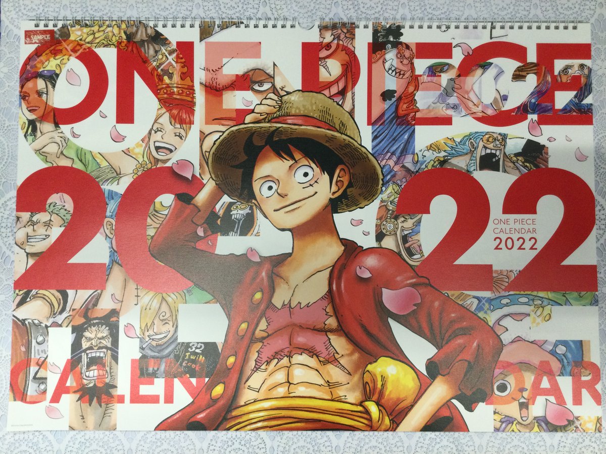 One Piece 麦わらストア池袋店 S Tweet 新商品 原画商品 コミックカレンダー22 特製スケジュール帳付き 4 180円 税込 カレンダー サイズ スケジュール帳 B6タテ 48p カラーイラストが大きなサイズで楽しめるカレンダーです スケジュール帳は月ごとの