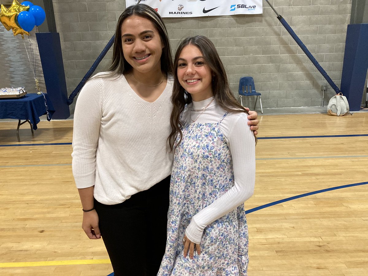MSHS_GVB's tweet photo. Congrats to our two 2021 All-Del Rey League selections!

FIRST TEAM: Neriah Tualaulelei-Malele, OH, sophomore. 

SECOND TEAM: Paige Courtney, OH/DS, junior. 

Well deserved in a real tough league! #ShineOnStars⭐️ @breezepreps @JamaalStreet @DamianCalhoun @SBLiveCA @latsondheimer https://t.co/WYChZjLLTn