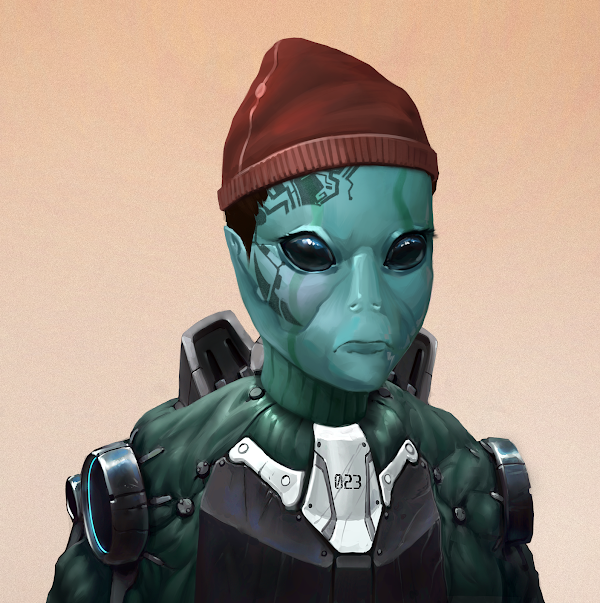 angelvision666's tweet photo. Metakrew reveal tonight...
I rolled Metakrew 2022!
I actually love the fact that it is not human lol, and the face tat is a look.
#Metakrew #Themetakey https://t.co/MFsK8coK3d