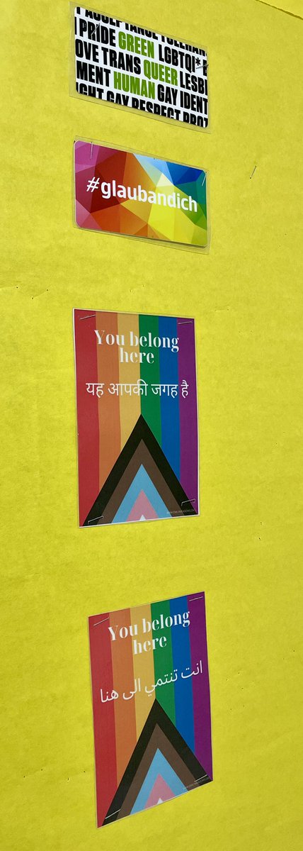 MichelleMugatha's tweet photo. Thanks @emilymeadowsorg for sharing the #YouBelongHere posters during your #21clhk session on LGBTQ Affinity Groups! It made a great addition to the 4G hallway bulletin board here @kispride #AllyEd https://t.co/xLNWOZReHH